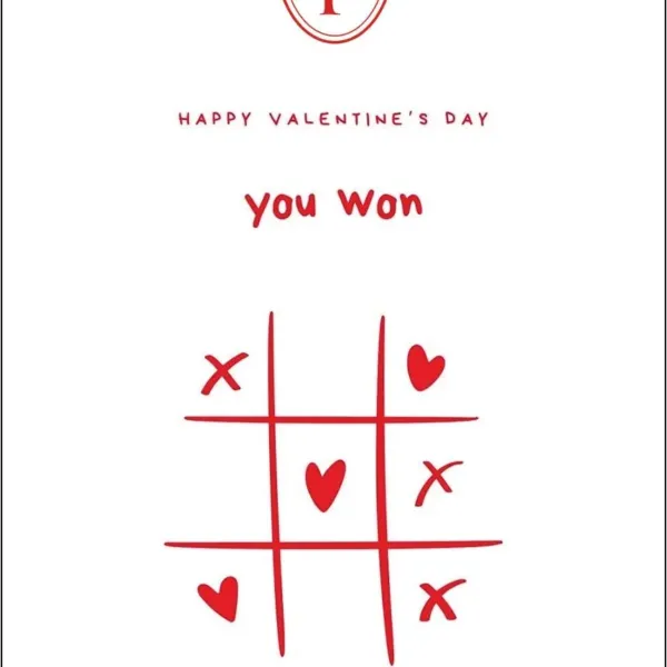 Carte Saint Valentin 10x15cm