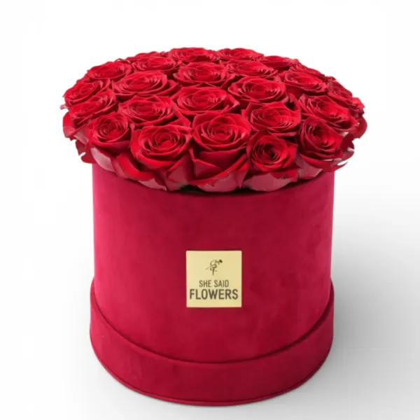 Box en Velours Rouge