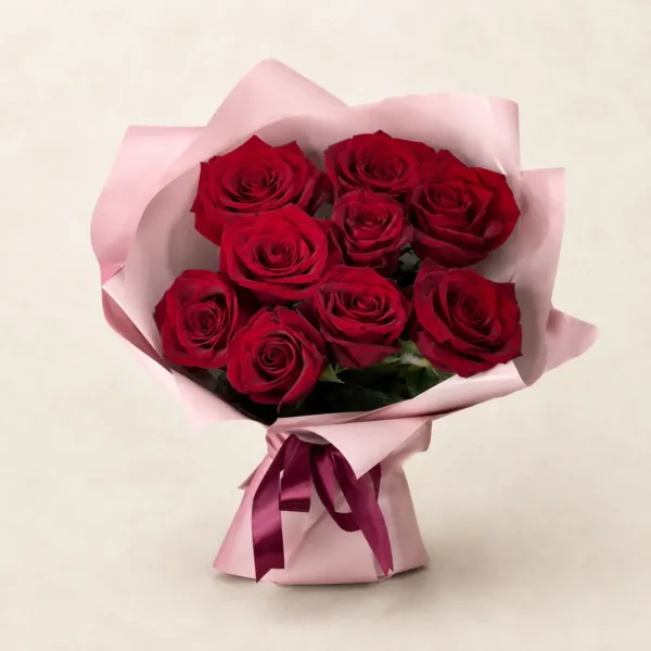 Bouquet de 20 roses rouges