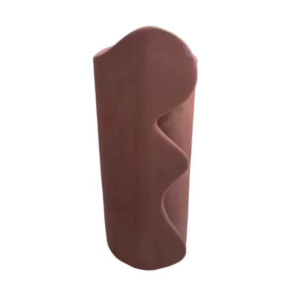 Vase géométrique Marron
